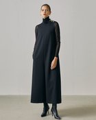 【ドゥクラッセ/DoCLASSE】のウールギャバ・ドレスオールインワン ブラック|ID:prp329100004717001
