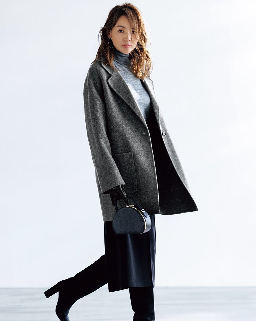 【ドゥクラッセ/DoCLASSE】のピュアウールリバー・ジャケットコート 人気、トレンドファッション・服の通販 founy(ファニー) 　ファッション　Fashion　レディースファッション　Fashion for Women　アウター　Coat / Outerwear Collection　コート・ロングコート・ピーコート　Long Coats, Peacoats & More　レディースジャケット・軽アウター　Jackets　新作・新入荷　New Arrivals / New In　なめらか　Smooth, Silky Texture　スマート　Smart, Elegant　ダブル　Double, Double-Breasted　ハンド　Hand, Handmade　フェイス　Face, Facial Design　フォルム　Silhouette, Form　ミドル　Middle Length, Mid Height　リラックス　Relax, Relaxed Fit　ロング　Long, Long-Length　ワーク　Workwear, Utility Style　エレガント 上品　Elegant　ビジネス 仕事 通勤　Business / Work / Commuting　 other-1|ID: prp329100004717006 ipo3291000000034080868