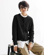 【ドゥクラッセ/DoCLASSE】のウール混タム・フリルカーディガン ブラック|ID:prp329100004717008