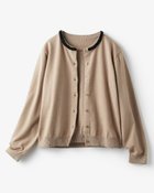 【ドゥクラッセ/DoCLASSE】のビジューネック・アンサンブルニット ベージュ|ID: prp329100004717012 ipo3291000000034080900