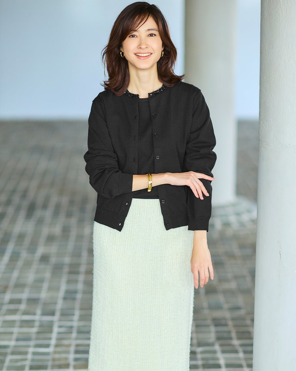 【ドゥクラッセ/DoCLASSE】のビジューネック・アンサンブルニット 人気、トレンドファッション・服の通販 founy(ファニー) ファッション Fashion レディースファッション Fashion for Women トップス・カットソー Cut & Sew Tops ニット Knit Tops & Sweaters カーディガン・羽織り Layered Style Cardigans アンサンブルニット Knit Ensembles & Twin Sets なめらか Smooth, Silky Texture アクセサリー Fashion Accessories アンサンブル Ensemble Set インナー Innerwear カーディガン Cardigan, Knitwear チャーム Charm, Pendant ブレード Braid, Decorative Trim 人気 Popular, Best Seller other-1|ID: prp329100004717012 ipo3291000000034758843