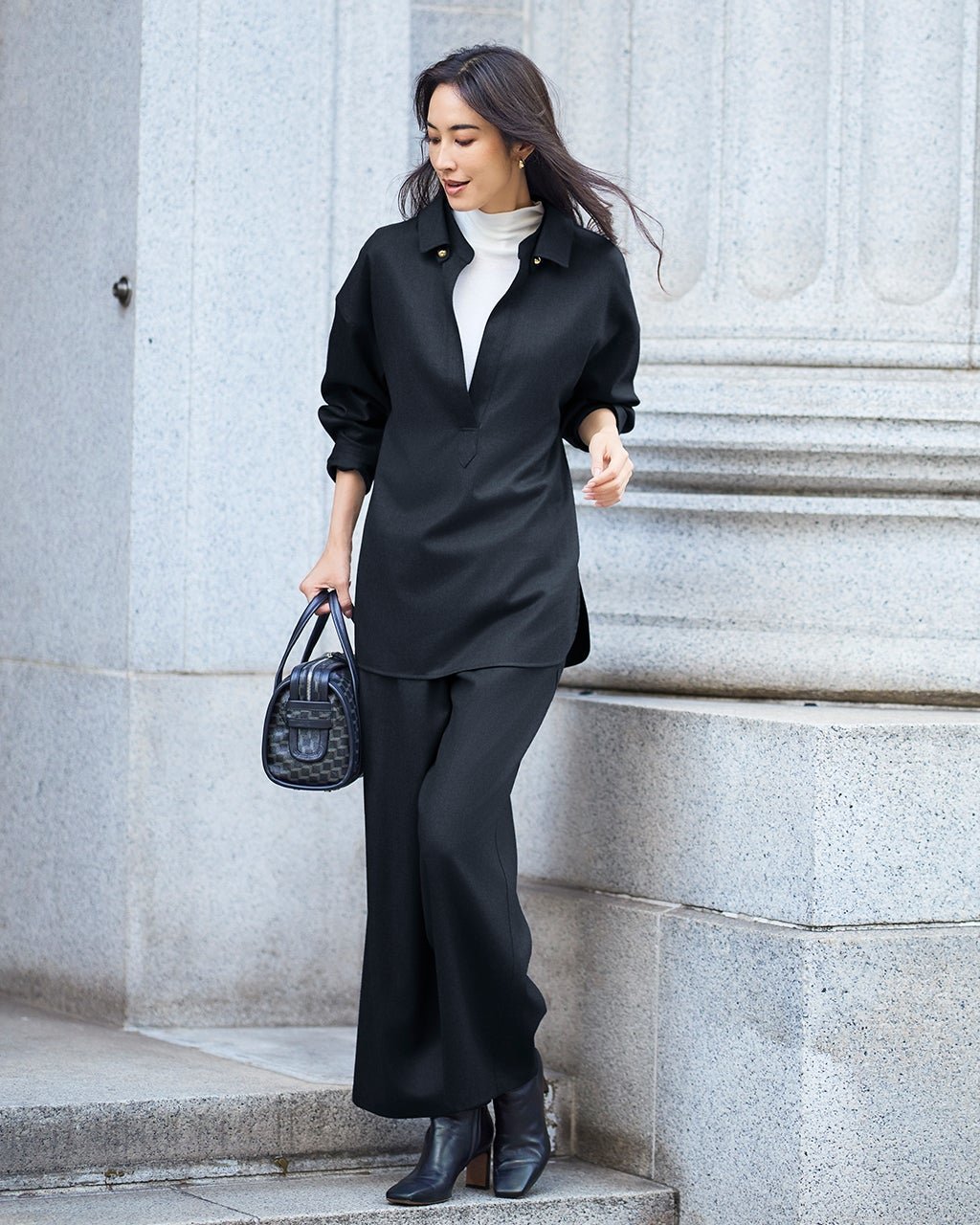 【ドゥクラッセ/DoCLASSE】の高密度フラノ・ドロストワイドパンツ インテリア・キッズ・メンズ・レディースファッション・服の通販 founy(ファニー) ファッション Fashion レディースファッション Fashion for Women パンツ Pants & Trousers おすすめ Recommended / Our Picks なめらか Smooth, Silky Texture シンプル Simple, Minimal リュクス Luxury, Elegant, High-End, Chic ワイド Wide, Wide Fit ミッドナイトブルー|ID: prp329100004717013 ipo3291000000034080904