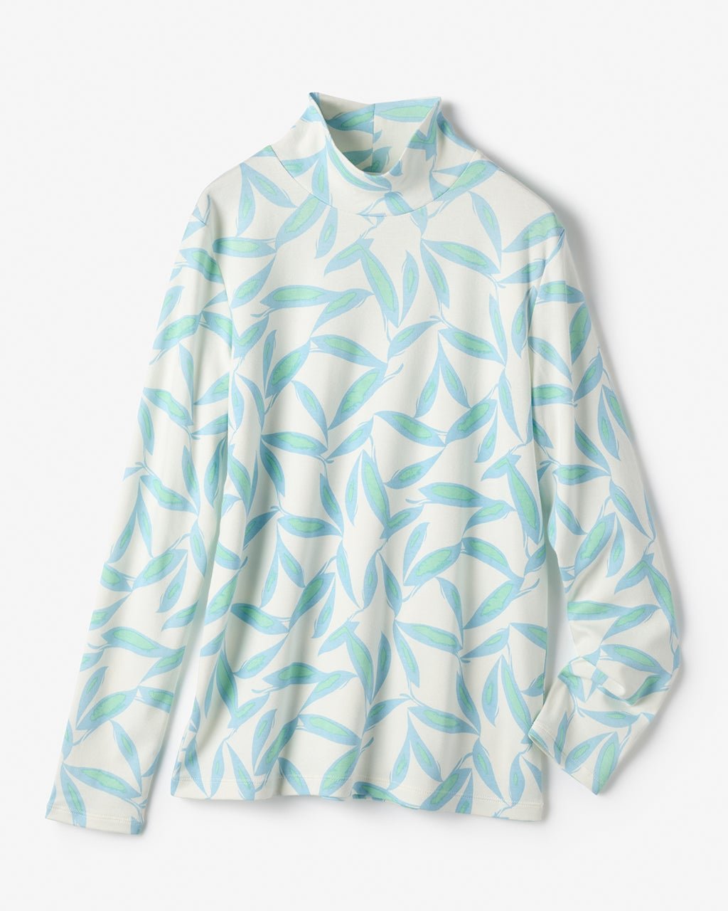 【ドゥクラッセ/DoCLASSE】の超長綿・ハイネック/柄 インテリア・キッズ・メンズ・レディースファッション・服の通販 founy(ファニー) ファッション Fashion レディースファッション Fashion for Women トップス・カットソー Cut & Sew Tops シャツ・ブラウス・オフィスカジュアル Elegant Blouses & Button-Ups ロングTシャツ・Tシャツ Longline T-Shirts & Tees カットソー・ベーシックTシャツ Cut-and-Sewn Tops / Stretch Tees & Basics なめらか Smooth, Silky Texture カットソー Cut and Sewn Top シルバー Silver, Metallic Silver ジャケット Jacket, Outerwear ハイネック High Neck, Mock Neck プリント Print, Printed Pattern 人気 Popular, Best Seller 定番 Standard, Basic Item ブルーグリーン|ID: prp329100004717018 ipo3291000000035268780