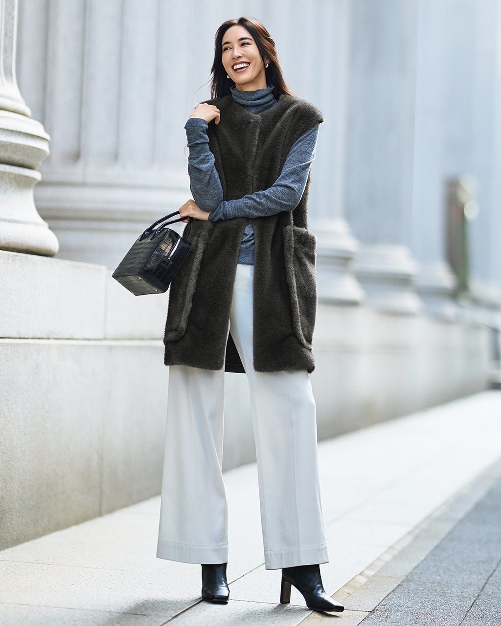 【ドゥクラッセ/DoCLASSE】のエコミンク・異素材ジレ 人気、トレンドファッション・服の通販 founy(ファニー) 　ファッション　Fashion　レディースファッション　Fashion for Women　アウター　Coat / Outerwear Collection　レディースジャケット・軽アウター　Jackets　新作・新入荷　New Arrivals / New In　おすすめ　Recommended / Our Picks　ジャケット　Jacket, Outerwear　冬　Winter / This Winter　 other-1|ID: prp329100004717023 ipo3291000000034080962