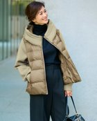 【ドゥクラッセ/DoCLASSE】の異素材エコダウン・フード風ジャケット カーキ|ID:prp329100004717024
