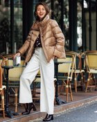 【ドゥクラッセ/DoCLASSE】の艶Airダウン・スタンドカラーコート キャメル|ID: prp329100004717026 ipo3291000000034080986