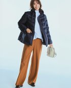 【ドゥクラッセ/DoCLASSE】の艶Airダウン・スタンドカラーコート ミッドナイトブルー|ID: prp329100004717026 ipo3291000000034080995