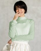 【ドゥクラッセ/DoCLASSE】のスキンタッチウール・ハイネック ライトグリーン|ID: prp329100004717028 ipo3291000000034081013