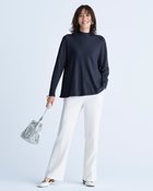 【ドゥクラッセ/DoCLASSE】のシルクフィール・フレアハイネックニット ネイビー|ID: prp329100004717034 ipo3291000000034081045