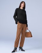 【ドゥクラッセ/DoCLASSE】のフランネルタッチ・ストレッチテーパードパンツ キャメル|ID: prp329100004717045 ipo3291000000034081101