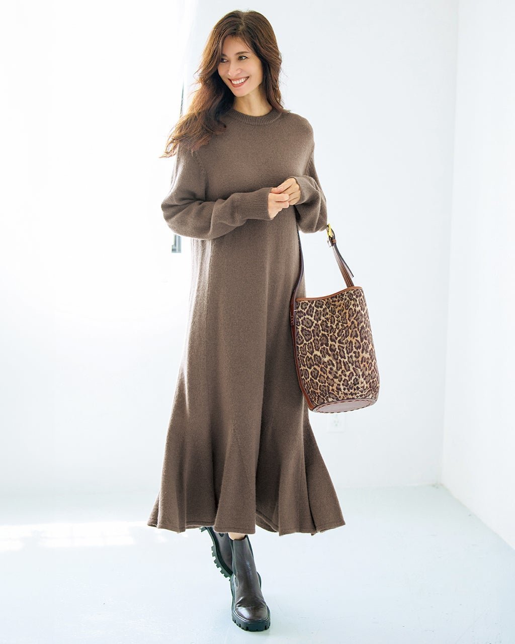 【ドゥクラッセ/DoCLASSE】のストレッチウール・ニットフレアワンピース 人気、トレンドファッション・服の通販 founy(ファニー) 　ファッション　Fashion　レディースファッション　Fashion for Women　ワンピース　Dresses　新作・新入荷　New Arrivals / New In　ショルダー　Shoulder, Shoulder Strap　ドロップ　Drop Shoulder, Dropped Style　バランス　Balance, Style Balance　フェミニン　Feminine, Girly　フレア　Flare, Flared　 other-1|ID: prp329100004717048 ipo3291000000034081112