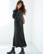 【ドゥクラッセ/DoCLASSE】のストレッチウール・ニットフレアワンピース チャコール|ID:prp329100004717048