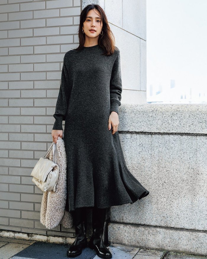 【ドゥクラッセ/DoCLASSE】のストレッチウール・ニットフレアワンピース インテリア・キッズ・メンズ・レディースファッション・服の通販 founy(ファニー) https://founy.com/ ファッション Fashion レディースファッション Fashion for Women ワンピース Dresses アウトレット Outlet / Clearance ショルダー Shoulder, Shoulder Strap ドロップ Drop Shoulder, Dropped Style バランス Balance, Style Balance フェミニン Feminine, Girly フレア Flare, Flared |ID: prp329100004717048 ipo3291000000034474790