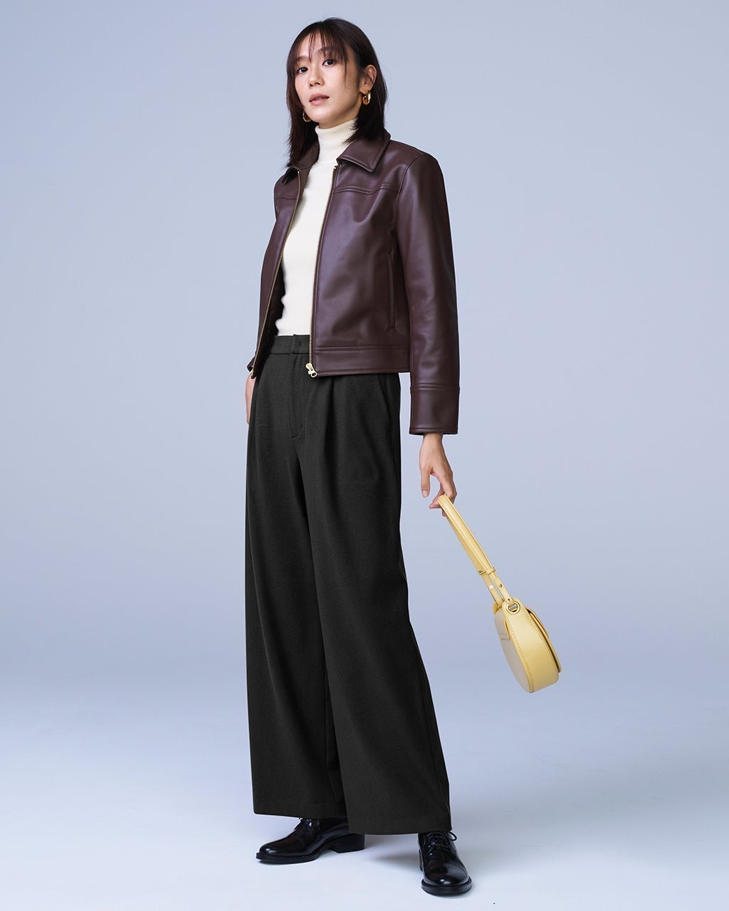 【ドゥクラッセ/DoCLASSE】のフランネルタッチ・ストレッチセミワイドパンツ インテリア・キッズ・メンズ・レディースファッション・服の通販 founy(ファニー) 　ファッション　Fashion　レディースファッション　Fashion for Women　パンツ　Pants & Trousers　ストレッチ　Stretch, Stretchy Fabric　ワイド　Wide, Wide Fit　ビジネス 仕事 通勤　Business / Work / Commuting　定番　Standard, Basic Item　A/W・秋冬　Autumn/Winter　ブラック|ID: prp329100004717053 ipo3291000000034081134