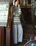 【ドゥクラッセ/DoCLASSE】のフランネルタッチ・ストレッチセミワイドパンツ ライトグレー|ID: prp329100004717053 ipo3291000000035991628