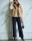 【ドゥクラッセ/DoCLASSE】のプレミアサーモN・ストレート/68㎝ ネイビーパターン|ID: prp329100004717062 ipo3291000000034081170