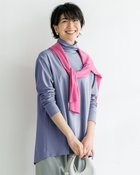 【ドゥクラッセ/DoCLASSE】の超長綿・タートルネックフレアチュニック ダークブルーグレー|ID: prp329100004717068 ipo3291000000034081213