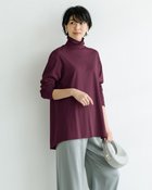 【ドゥクラッセ/DoCLASSE】の超長綿・タートルネックフレアチュニック ボルドー|ID: prp329100004717068 ipo3291000000034081218