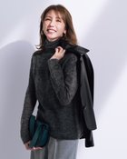 【ドゥクラッセ/DoCLASSE】のスーパーキッドモヘア・シアーハイネックニット チャコール|ID:prp329100004717069
