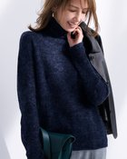 【ドゥクラッセ/DoCLASSE】のスーパーキッドモヘア・シアーハイネックニット ネイビー|ID:prp329100004717069
