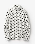 【ドゥクラッセ/DoCLASSE】の超長綿・ハイネック/ドット ホワイト・パターン|ID: prp329100004717075 ipo3291000000034081275