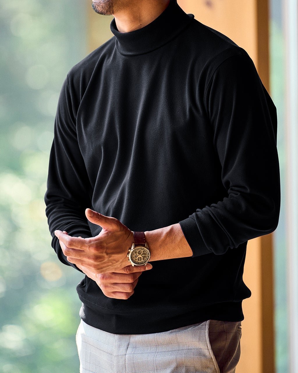 【ドゥクラッセ/DoCLASSE / MEN】のウルトラソフト両面起毛・タートルⅡ インテリア・キッズ・メンズ・レディースファッション・服の通販 founy(ファニー) 　ファッション　Fashion　メンズファッション　Fashion for Men　トップス・カットソー　Cut & Sew Tops　メンズシャツ　Shirts　ポロシャツ / きれいめカジュアルスタイル　Polo Shirts　なめらか　Smooth, Silky Texture　タートル　Turtleneck, Turtle Collar　タートルネック　Turtleneck, High Neck　メンズ　Men's, Menswear　人気　Popular, Best Seller　ブラック|ID: prp329100004717077 ipo3291000000035301876