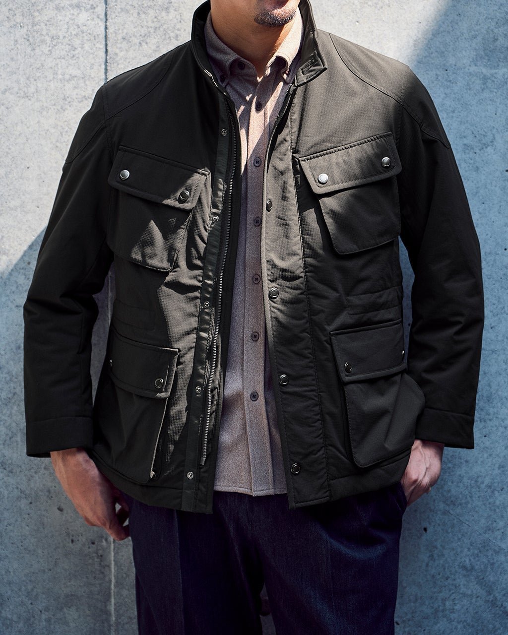 【ドゥクラッセ/DoCLASSE / MEN】のM65サーモライト中綿3Dジャケット インテリア・キッズ・メンズ・レディースファッション・服の通販 founy(ファニー) 　ファッション　Fashion　メンズファッション　Fashion for Men　軽量　Lightweight, Ultra Light　ジャケット　Jacket, Outerwear　スマート　Smart, Elegant　パッチ　Patch, Appliqué　フラップ　Flap, Flap Pocket　ベスト　Vest, Waistcoat　ポケット　Pocket, Pocket Detail　メンズ　Men's, Menswear　新作・新入荷　New Arrivals / New In　ブラック|ID: prp329100004717078 ipo3291000000034081329