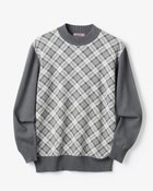 【ドゥクラッセ/DoCLASSE / MEN】のDoサーモテックスシルク混柄ハイネック チャコールチェック|ID: prp329100004717082 ipo3291000000034081375