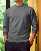 【ドゥクラッセ/DoCLASSE / MEN】のDoサーモテックスシルク混ハイネック チャコール|ID: prp329100004717086 ipo3291000000034081400