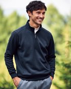 【ドゥクラッセ/DoCLASSE / MEN】のジャガード千鳥柄ハーフジップ ネイビー|ID: prp329100004717089 ipo3291000000034081420
