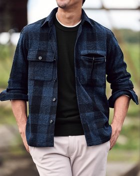 【ドゥクラッセ/DoCLASSE / MEN】のウール混ぬくもりシャツジャケット 人気、トレンドファッション・服の通販 founy(ファニー) ファッション Fashion メンズファッション Fashion for Men ジャケット Jacket, Outerwear ストレッチ Stretch, Stretchy Fabric ポケット Pocket, Pocket Detail メンズ Men's, Menswear 軽量 Lightweight, Ultra Light |ID:prp329100004717094