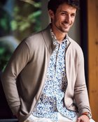 【ドゥクラッセ/DoCLASSE / MEN】の保湿成分椿オイルしっとりカーディガン 杢ベージュ|ID: prp329100004717101 ipo3291000000034081496