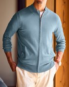 【ドゥクラッセ/DoCLASSE / MEN】の保湿成分椿オイルしっとりカーディガン サックス|ID: prp329100004717101 ipo3291000000034081501