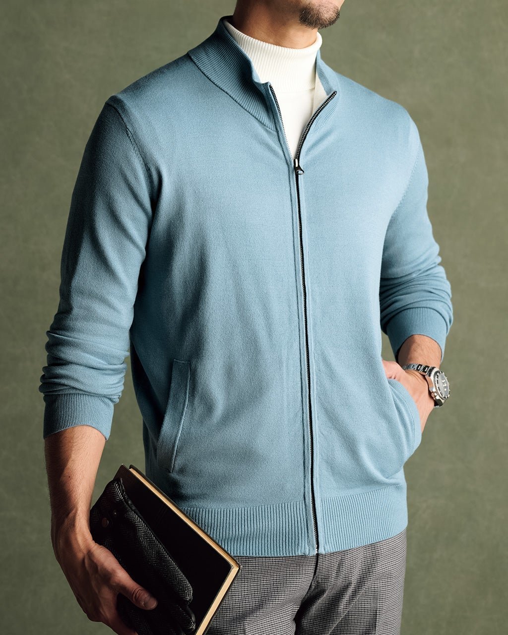 【ドゥクラッセ/DoCLASSE / MEN】の保湿成分椿オイルしっとりカーディガン インテリア・キッズ・メンズ・レディースファッション・服の通販 founy(ファニー) 　ファッション　Fashion　メンズファッション　Fashion for Men　オイル　Body Oil　カーディガン　Cardigan, Knitwear　ジャケット　Jacket, Outerwear　ストレッチ　Stretch, Stretchy Fabric　ベスト　Vest, Waistcoat　メンズ　Men's, Menswear　サックス|ID: prp329100004717101 ipo3291000000035301557