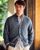 【ドゥクラッセ/DoCLASSE / MEN】の厳選ラムブレンド・ジャケットカーディガンⅡ インディゴ|ID: prp329100004717103 ipo3291000000034081510