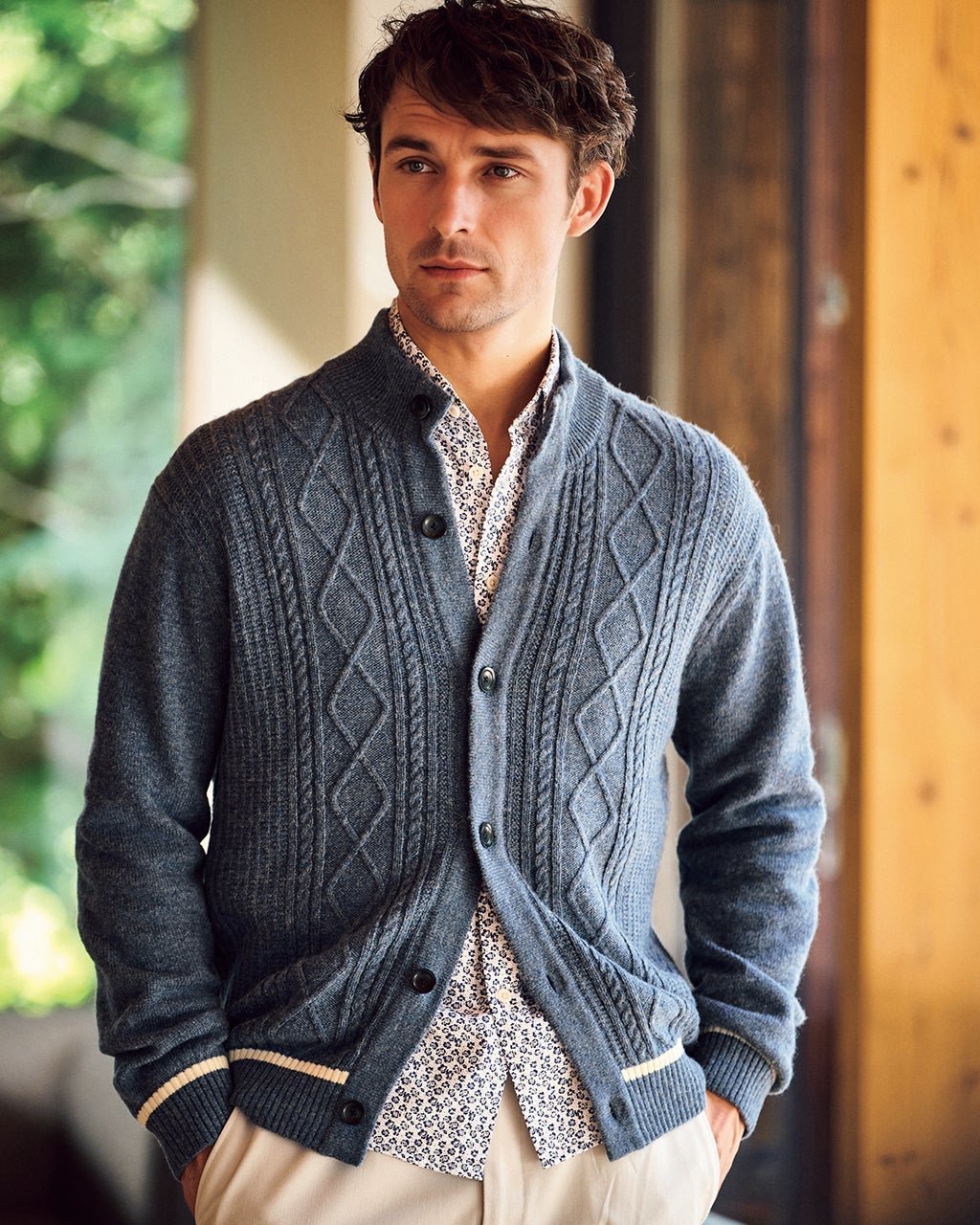 【ドゥクラッセ/DoCLASSE / MEN】の厳選ラムブレンド・ジャケットカーディガンⅡ インテリア・キッズ・メンズ・レディースファッション・服の通販 founy(ファニー) 　ファッション　Fashion　メンズファッション　Fashion for Men　新作・新入荷　New Arrivals / New In　カーディガン　Cardigan, Knitwear　ジャケット　Jacket, Outerwear　ベスト　Vest, Waistcoat　ボーダー　Border, Stripe　メンズ　Men's, Menswear　人気　Popular, Best Seller　冬　Winter / This Winter　春　Spring　インディゴ|ID: prp329100004717103 ipo3291000000034081510
