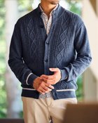 【ドゥクラッセ/DoCLASSE / MEN】の厳選ラムブレンド・ジャケットカーディガンⅡ ネイビー|ID: prp329100004717103 ipo3291000000034081514