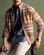 【ドゥクラッセ/DoCLASSE / MEN】の厳選ラムブレンド・ジャケットカーディガンⅡ ブラウンパターン|ID: prp329100004717103 ipo3291000000035992006