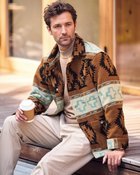 【ドゥクラッセ/DoCLASSE / MEN】のネイティブアメリカン柄カバーオール ブラウンパターン|ID: prp329100004717104 ipo3291000000035301625