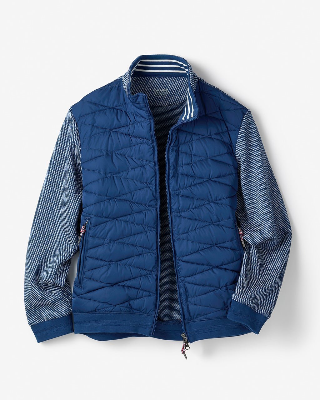 【ドゥクラッセ/DoCLASSE / MEN】のハイブリットダウン・アクティブゴルフブルゾン インテリア・キッズ・メンズ・レディースファッション・服の通販 founy(ファニー) ファッション Fashion メンズファッション Fashion for Men アウター Men's Coats Outerwear ブルゾンジャケット / カジュアルアウター Bomber Jackets & Blousons キルト Quilt, Quilted Fabric ゴルフ Golf ストレッチ Stretch, Stretchy Fabric ダウン Down, Puffer フェザー Feather, Feather Detail ブルゾン Blouson, Bomber Jacket ベスト Vest, Waistcoat ポケット Pocket, Pocket Detail メンズ Men's, Menswear ブルー・パターン|ID: prp329100004717105 ipo3291000000035301643