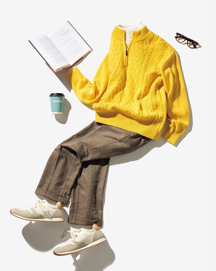 【ドゥクラッセ/DoCLASSE / MEN】のウールブレンド・柄編みハーフジップ インテリア・キッズ・メンズ・レディースファッション・服の通販 founy(ファニー) https://founy.com/ ファッション Fashion メンズファッション Fashion for Men イエロー Yellow インディゴ Indigo Denim インナー Innerwear ジップ Zip, Zipper セーター Sweater, Knitwear ボーダー Border, Stripe メンズ Men's, Menswear 人気 Popular, Best Seller |ID: prp329100004717108 ipo3291000000035561781