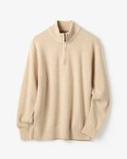 【ドゥクラッセ/DoCLASSE / MEN】のイタリア糸ソフトウール混ハーフジップセーター ライトベージュ|ID: prp329100004717110 ipo3291000000035301770