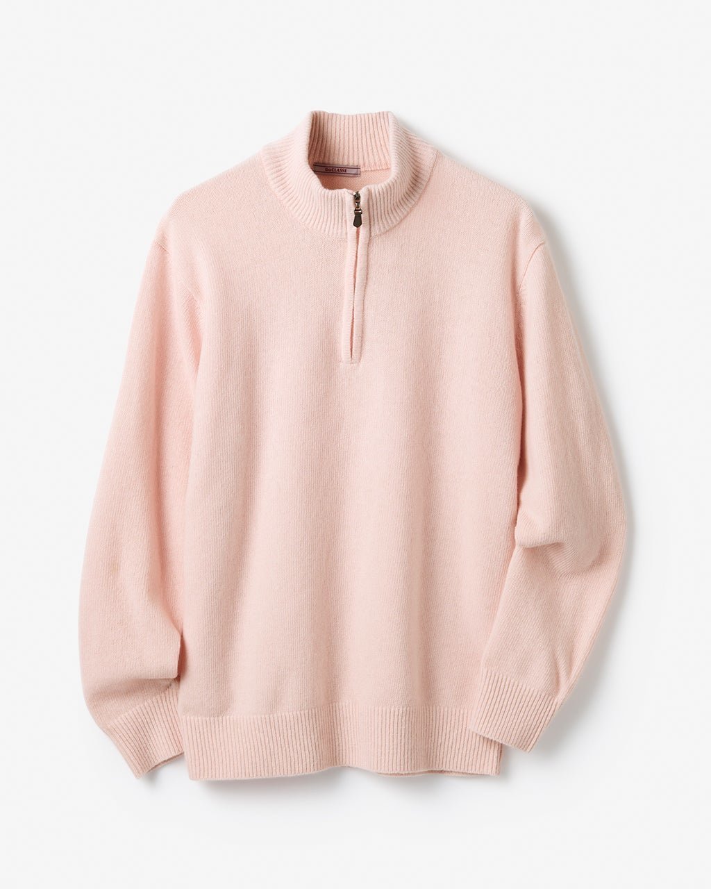 【ドゥクラッセ/DoCLASSE / MEN】のイタリア糸ソフトウール混ハーフジップセーター インテリア・キッズ・メンズ・レディースファッション・服の通販 founy(ファニー) ファッション Fashion メンズファッション Fashion for Men なめらか Smooth, Silky Texture イタリア Italy セーター Sweater, Knitwear メンズ Men's, Menswear エレガント 上品 Elegant ライトピンク|ID: prp329100004717110 ipo3291000000035301773
