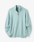 【ドゥクラッセ/DoCLASSE / MEN】のイタリア糸ソフトウール混ハーフジップセーター アクア|ID: prp329100004717110 ipo3291000000035301781