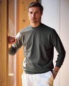 【ドゥクラッセ/DoCLASSE / MEN】のウルトラソフト両面起毛・ハイネックⅡ ブラック&times;杢チャコール|ID: prp329100004717112 ipo3291000000035301796