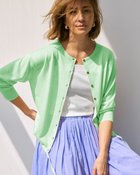 【ドゥクラッセ/DoCLASSE】のスパークリングニット・ショートカーディガン ミントグリーン|ID: prp329100004728004 ipo3291000000034355623