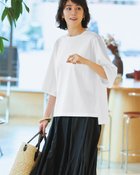【ドゥクラッセ/DoCLASSE】のシルキーポンチ・オーバーフィットT 人気、トレンドファッション・服の通販 founy(ファニー) ファッション Fashion レディースファッション Fashion for Women トップス・カットソー Cut & Sew Tops シャツ・ブラウス・オフィスカジュアル Elegant Blouses & Button-Ups ロングTシャツ・Tシャツ Longline T-Shirts & Tees カットソー・ベーシックTシャツ Cut-and-Sewn Tops / Stretch Tees & Basics なめらか Smooth, Silky Texture カットソー Cut and Sewn Top フィット Fit, Slim Fit 夏 Summer thumbnail ホワイト|ID: prp329100004734446 ipo3291000000034200216