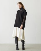 【ドゥクラッセ/DoCLASSE】の二重織ストレッチ・フレアスカートライクパンツ オフホワイト|ID: prp329100004737835 ipo3291000000034222886