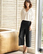 【ドゥクラッセ/DoCLASSE】のドライタッチ・クロップドワイド 人気、トレンドファッション・服の通販 founy(ファニー) ファッション Fashion レディースファッション Fashion for Women パンツ Pants & Trousers ストレッチ Stretch, Stretchy Fabric フォルム Silhouette, Form thumbnail ブラック|ID: prp329100004739012 ipo3291000000034231455