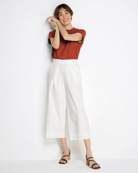 【ドゥクラッセ/DoCLASSE】 ドライタッチ・タックワイドクロップド人気、トレンドファッション・服の通販 founy(ファニー) ファッション Fashion レディースファッション Fashion for Women パンツ Pants & Trousers クール Cool, Chic ストレッチ Stretch, Stretchy Fabric 人気 Popular, Best Seller パターン Pattern, Design Print フェミニン Feminine, Girly フレア Flare, Flared ポケット Pocket, Pocket Detail お家時間・ステイホーム Stay Home / At Home 夏 Summer エレガント 上品 Elegant ビジネス 仕事 通勤 Business / Work / Commuting |ID:prp329100004740194